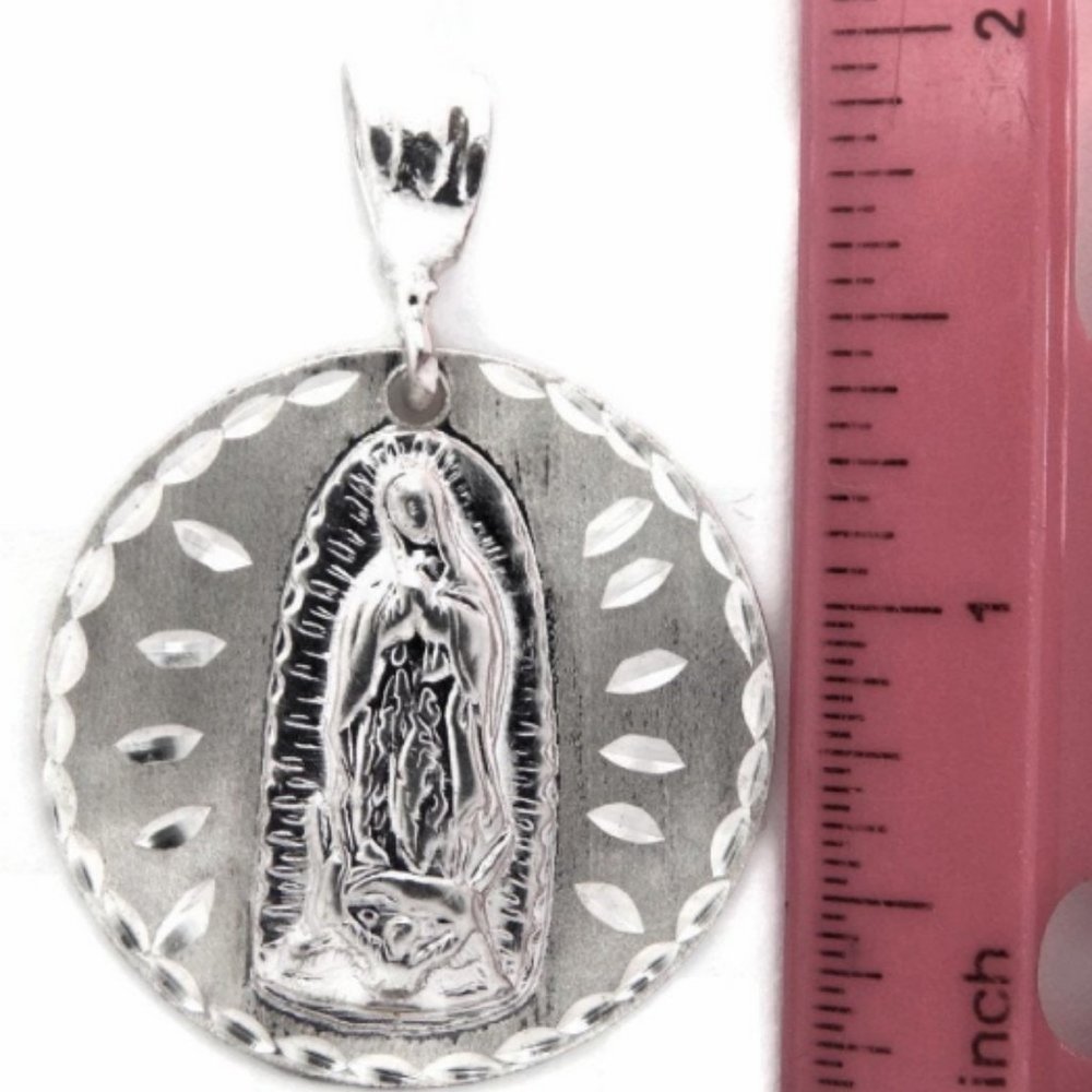 COPY - Virgin Mary (Virgen de Guadalupe) Round Medallion - Picture 4 of 4